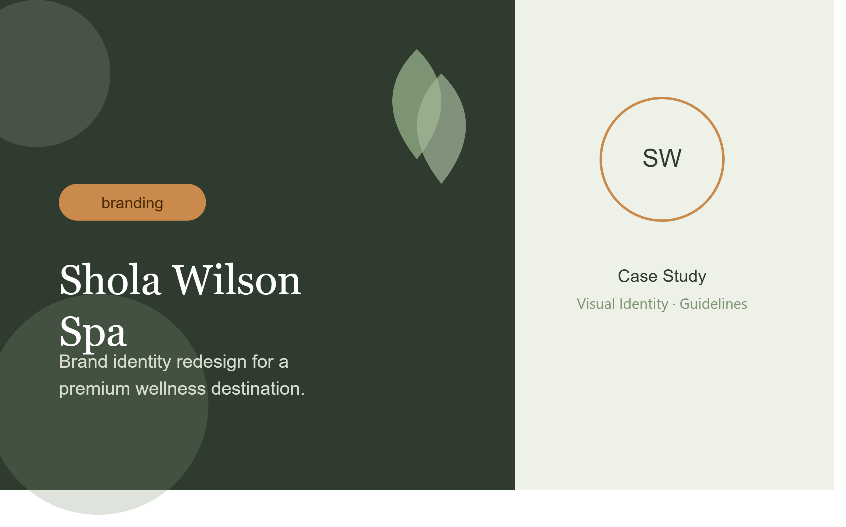 Brand Identity Overhaul for a Boutique Wellness Spa
