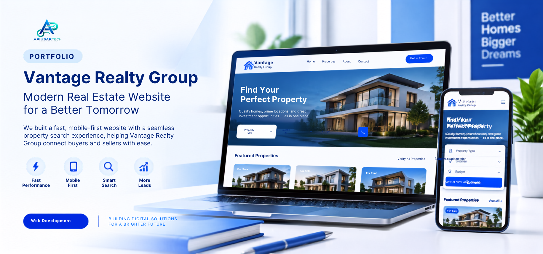 High-Converting Website Redesign for a Real Estate Agency